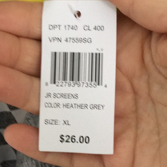 Justify XL New York City NYC Tee Heather Grey NWT - Picture 3 of 5